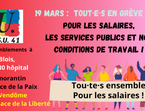 19 mars : en grève pour les services publics et nos salaires