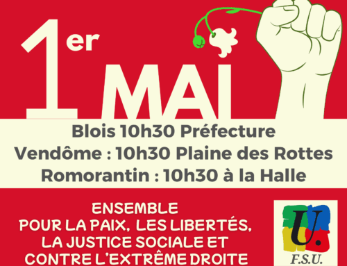 1er mai : manifestons pour la justice sociale, les libertés, la paix et contre l’extrême droite !