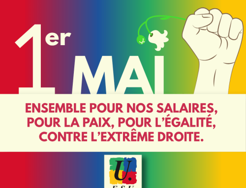 1er MAI : rassemblement et manifestation : 11H00 Blois- Préfecture